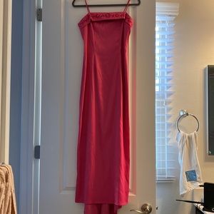 Rampage hot pink beaded prom dress homecoming